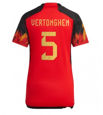 Belgien Jan Vertonghen #5 Replika Hjemmebanetrøje Dame VM 2022 Kortærmet